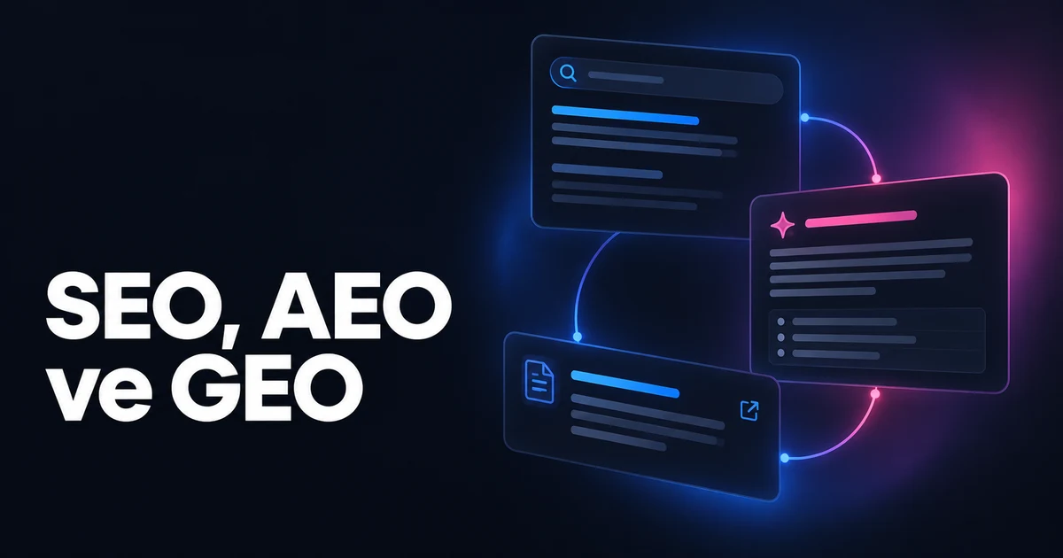 SEO, AEO ve GEO Arasındaki Fark Nedir?