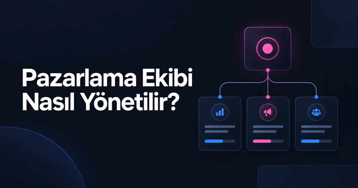 Pazarlama Ekibi Nasıl Yönetilir? Öncelik ve Sorumluluk