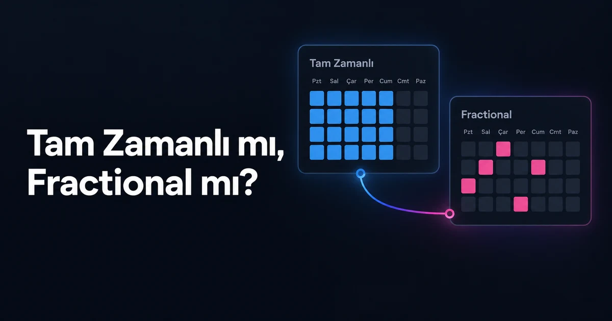 Tam Zamanlı CMO Yerine Fractional CMO Ne Zaman Mantıklı?